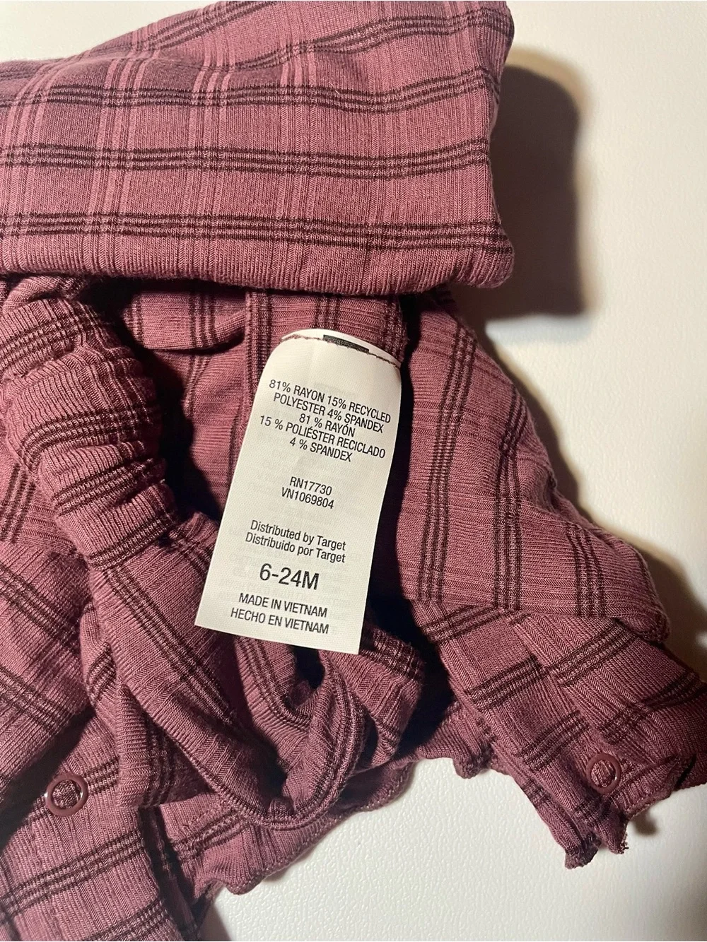 Cloud Island Mauve Striped Baby Romper with Headband Set NWT 6-9 Months Girls